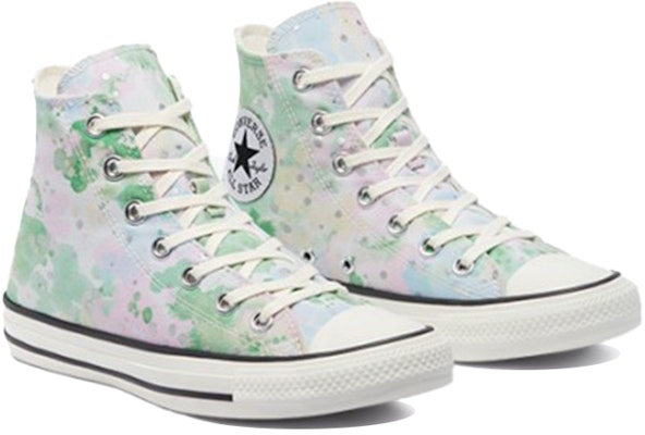 Converse Chuck Taylor All Star 防滑耐磨 高筒 帆布鞋 女式 白綠 Lookbook Converse Chuck Taylor All Star 防滑耐磨 高筒 帆布鞋 女式 白綠