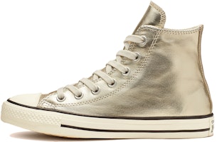 (Women) Converse Chuck Taylor All Star Shiny Metal High Top Gold 564851C (Women) Converse Chuck Taylor All Star Shiny Metal High Top Gold 564851C