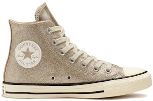 匡威 Chuck Taylor All Star 閃亮金屬高筒鞋 耐磨透氣防滑 高幫 帆布鞋 女款 金色 Order 匡威 Chuck Taylor All Star 閃亮金屬高筒鞋 耐磨透氣防滑 高幫 帆布鞋 女款 金色