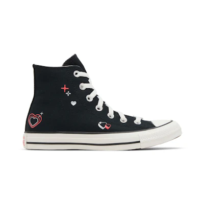(W) Converse Chuck Taylor All Star High 'Y2K Heart - Black'