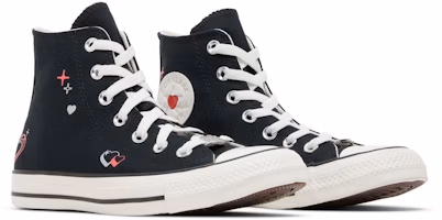 (W) Converse Chuck Taylor All Star High 'Y2K Heart - Hitam' A09116C Cheap (W) Converse Chuck Taylor All Star High 'Y2K Heart - Hitam' A09116C