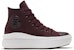 (W) Converse Chuck Taylor All Star High Move 'Diamond Metal - Black Currant' Hitam. 569544C