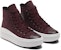(W) Converse Chuck Taylor All Star High Move 'Diamond Metal - Black Currant' Hitam. 569544C