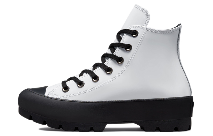 (W) Converse Chuck Taylor All Star High Surface Fusion Lugged 'White Black'