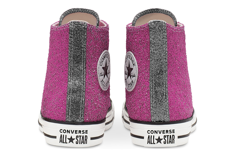 (W) Converse Galaxy Dust Chuck Taylor All Star High Top Red Silver 圖 4