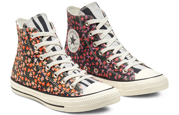 (W) Converse Twisted Summer Chuck Taylor All Star High Top Floral Sneakers 'Red Pink Green' 圖 3