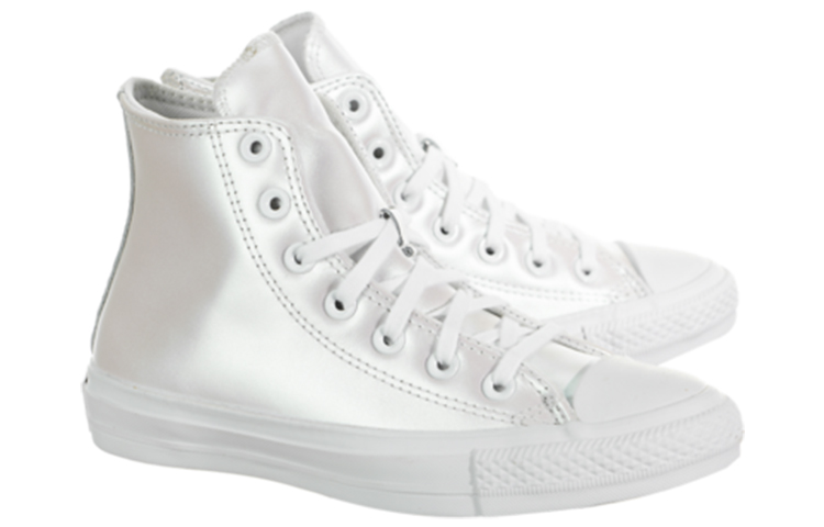 (W) Converse Chuck Taylor All Star Iridescent Leather 'White' 圖 2