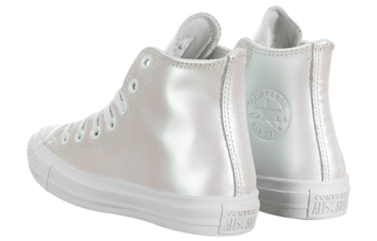(W) Converse Chuck Taylor All Star Iridescent Leather 'White' 圖 3