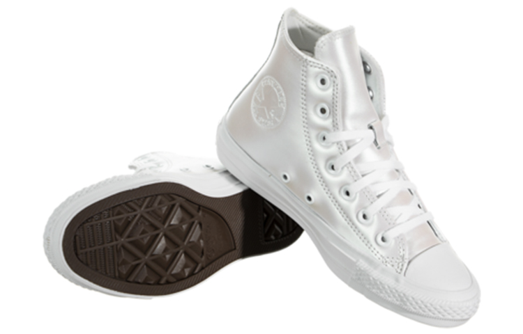 (W) Converse Chuck Taylor All Star Iridescent Leather 'White' 圖 4