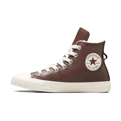 (W) Converse Chuck Taylor All Star Leather High 'Faux Fur Lining - Eternal Earth Brown'