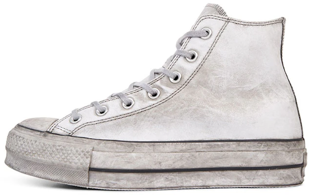 (Women) Converse Chuck Taylor All Star Leather Smoke Platform High Top Retro White 562909C Buy (Women) Converse Chuck Taylor All Star Leather Smoke Platform High Top Retro White 562909C