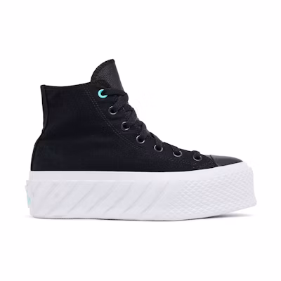 (W) Converse Chuck Taylor All Star Lift 2X High 'Surface Fusion - Black'