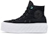(W) Converse Chuck Taylor All Star Lift 2X Tinggi 'Surface Fusion - Hitam' 571675C