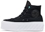 Lookbook (W) Converse Chuck Taylor All Star Lift 2X Tinggi 'Surface Fusion - Hitam' 571675C