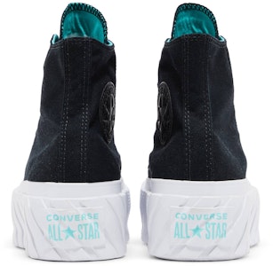 (W) Converse Chuck Taylor All Star Lift 2X Tinggi 'Surface Fusion - Hitam' 571675C Details for (W) Converse Chuck Taylor All Star Lift 2X Tinggi 'Surface Fusion - Hitam' 571675C