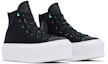 Cheap (W) Converse Chuck Taylor All Star Lift 2X Tinggi 'Surface Fusion - Hitam' 571675C