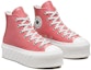 Lookbook (W) Converse Chuck Taylor All Star Lift 2X Platform Tinggi 'Iridescent - Madder Pink' A03715C