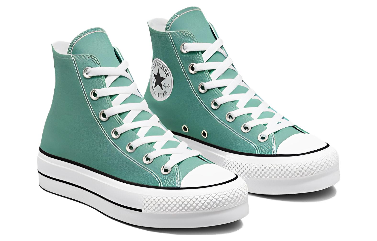 Lookbook (W) コンバース チャックテイラー リフト ハイカット プラットフォーム (ブルー) A04833C