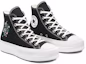 Lookbook Converse Chuck Taylor All Star Lift 時尚刺繡帆布鞋 女款 黑白