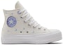 Order Converse Chuck Taylor All Star Lift 防滑耐磨 高筒 帆布鞋 女裝 米紫色