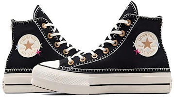 Details for Converse Chuck Taylor All Star Lift 百塔時尚 防滑減震 高筒 帆布鞋 女款 黑白金