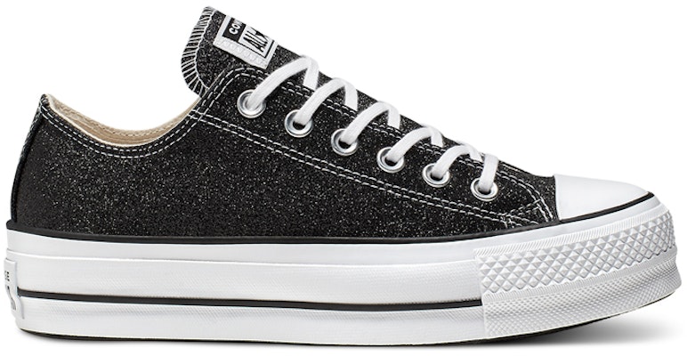 (W) Converse Chuck Taylor All Star Lift Glitter Suela Gruesa 'Negro Blanco' 566282C Order (W) Converse Chuck Taylor All Star Lift Glitter Suela Gruesa 'Negro Blanco' 566282C
