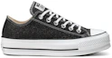 Order (W) Converse Chuck Taylor All Star Lift Glitter Suela Gruesa 'Negro Blanco' 566282C