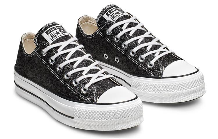 (W) Converse Chuck Taylor All Star Lift Low 'Black Glitter' 圖 3
