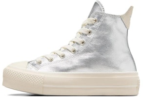 (Women) Converse Chuck Taylor All Star Lift High 'Metallic - Pure Silver' A09902C (Women) Converse Chuck Taylor All Star Lift High 'Metallic - Pure Silver' A09902C