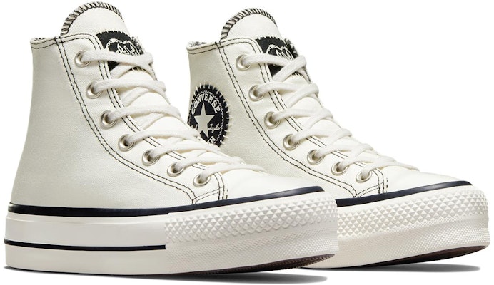 (W) Converse Chuck Taylor All Star Lift Platform Hi Sepatu 'Putih Hitam' A07113C Order (W) Converse Chuck Taylor All Star Lift Platform Hi Sepatu 'Putih Hitam' A07113C