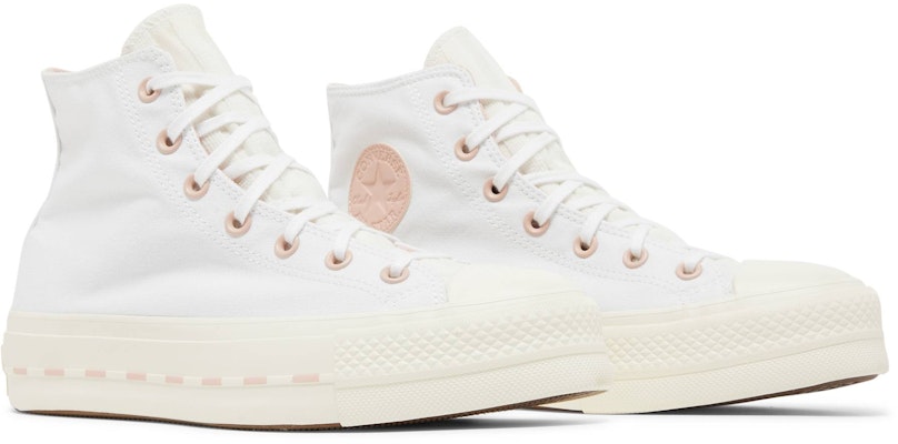 (Women) Converse Chuck Taylor All Star Lift High 'White Pink Clay' 572709C Cheap (Women) Converse Chuck Taylor All Star Lift High 'White Pink Clay' 572709C