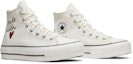 Cheap (W) Converse Chuck Taylor All Star Lift Tinggi 'Valentine's Day - Putih Vintage' 571119C
