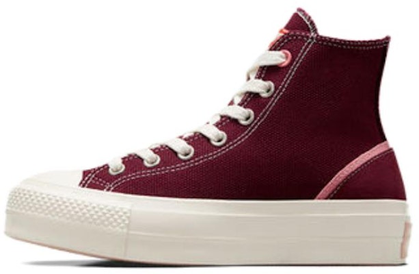 (W) Converse Chuck Taylor All Star Lift High Top 'Deep Bordeaux' Wanita A07114C Buy (W) Converse Chuck Taylor All Star Lift High Top 'Deep Bordeaux' Wanita A07114C