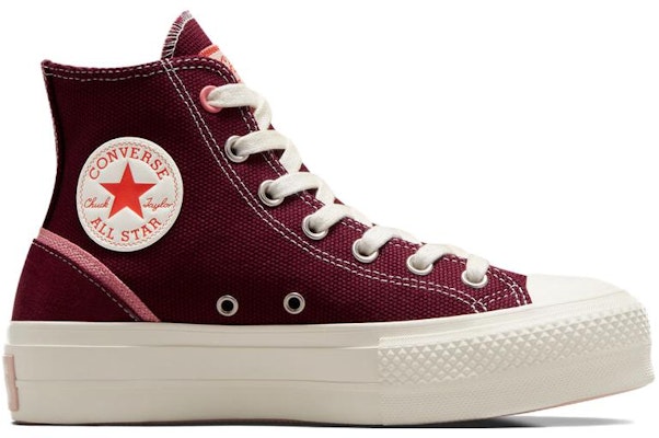 (W) Converse Chuck Taylor All Star Lift High Top 'Deep Bordeaux' Wanita A07114C Order (W) Converse Chuck Taylor All Star Lift High Top 'Deep Bordeaux' Wanita A07114C