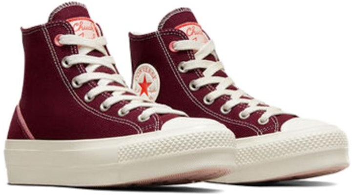 (W) Converse Chuck Taylor All Star Lift High Top 'Deep Bordeaux' Wanita A07114C Lookbook (W) Converse Chuck Taylor All Star Lift High Top 'Deep Bordeaux' Wanita A07114C