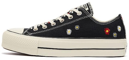 (Women) Converse Chuck Taylor All Star Lift Low 'Daisy Embroidery - Black' 567994C (Women) Converse Chuck Taylor All Star Lift Low 'Daisy Embroidery - Black' 567994C