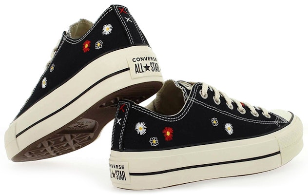 (Women) Converse Chuck Taylor All Star Lift Low 'Daisy Embroidery - Black' 567994C Purchase (Women) Converse Chuck Taylor All Star Lift Low 'Daisy Embroidery - Black' 567994C