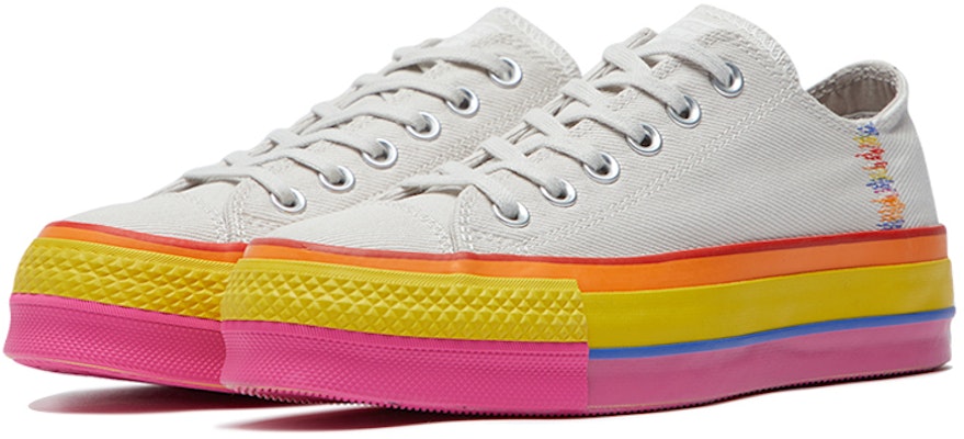 (W) コンバース CTAS リフト ロー レインボー (ヴィンテージホワイト) 564992C Lookbook (W) コンバース CTAS リフト ロー レインボー (ヴィンテージホワイト) 564992C