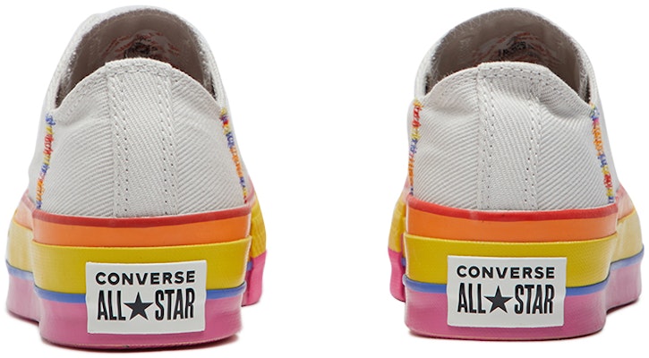 (Women) Converse Chuck Taylor All Star Lift Low 'Rainbow - Vintage White' 564992C Purchase (Women) Converse Chuck Taylor All Star Lift Low 'Rainbow - Vintage White' 564992C