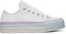 (W) Converse Chuck Taylor All Star Lift Low 'Putih Lilac Biru'. 566156C
