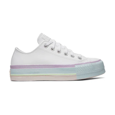 (W) Converse Chuck Taylor All Star Lift Low 'White Lilac Blue'