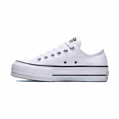 (W) Converse Chuck Taylor All Star Lift Low 'White Black'