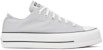 (W) Converse Chuck Taylor All Star Lift Low 'Wolf Grey' Kelabu 566757C