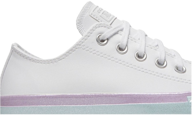 (Women) Converse Chuck Taylor All Star Lift Low 'White Lilac Blue' 566156C Order (Women) Converse Chuck Taylor All Star Lift Low 'White Lilac Blue' 566156C