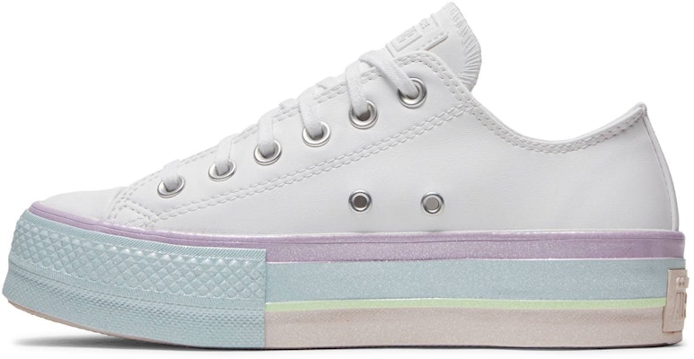 (Women) Converse Chuck Taylor All Star Lift Low 'White Lilac Blue' 566156C Lookbook (Women) Converse Chuck Taylor All Star Lift Low 'White Lilac Blue' 566156C