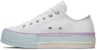 (W) Converse Chuck Taylor All Star Lift Low 'Putih Lilac Biru'. 566156C