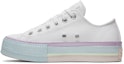 Lookbook (W) Converse Chuck Taylor All Star Lift Low 'Putih Lilac Biru'. 566156C