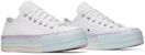 (W) Converse Chuck Taylor All Star Lift Low 'Putih Lilac Biru'. 566156C
