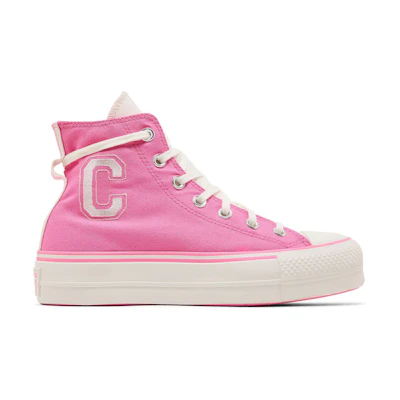 (W) Converse Chuck Taylor All Star Lift Platform Retro Varsity High 'Oops Pink'