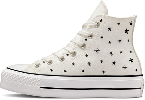 (Women) Converse Chuck Taylor All Star Lift Platform High 'Embroidered Stars - Egret' A03724C Buy (Women) Converse Chuck Taylor All Star Lift Platform High 'Embroidered Stars - Egret' A03724C